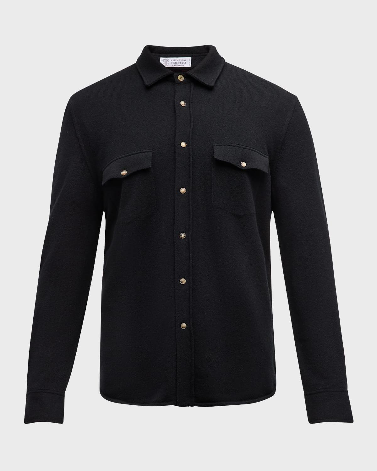 Mens Wool-Cashmere Western Overshirt Product Image