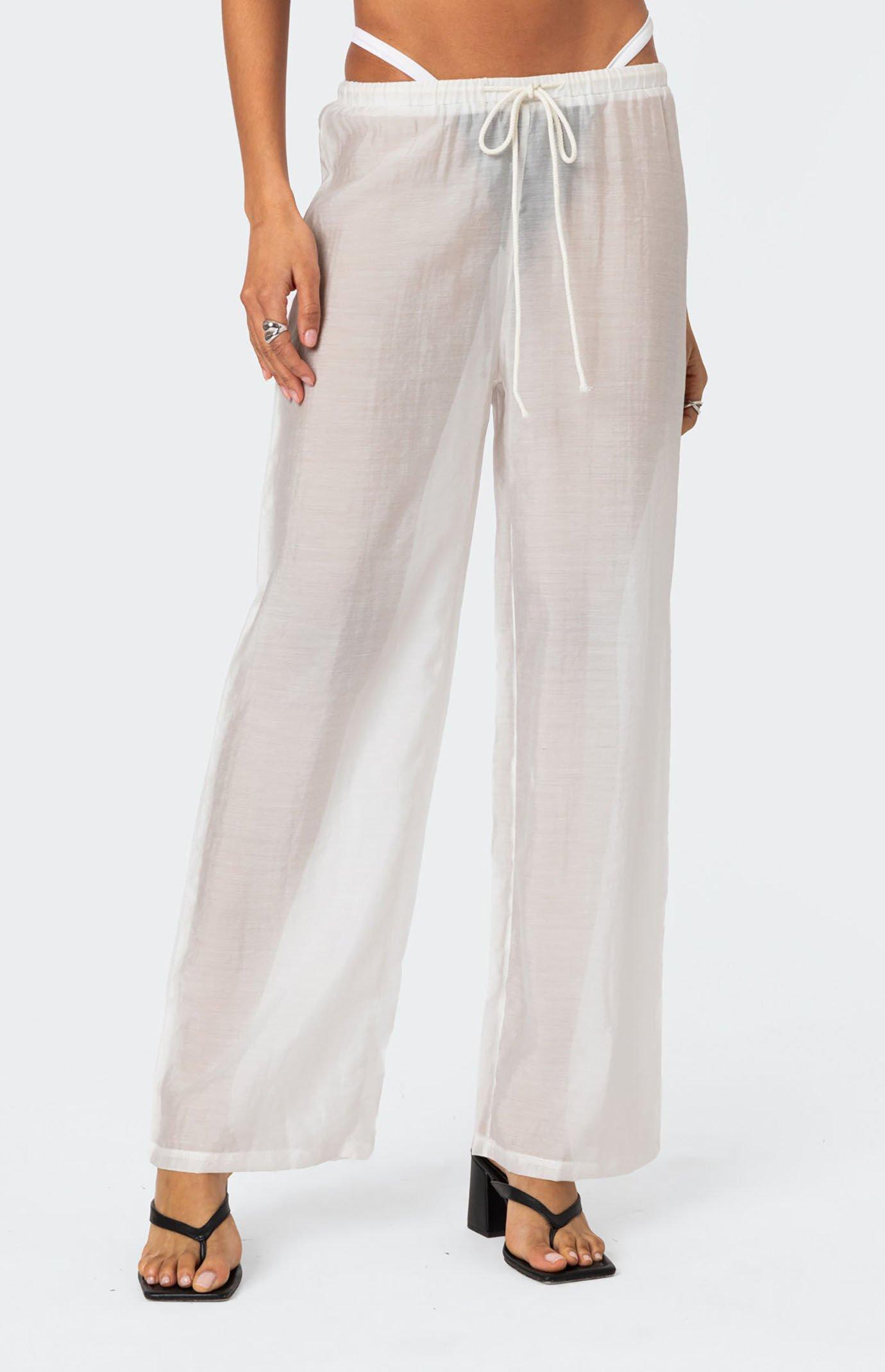 Edikted Women's Breezy Sheer Pants Product Image