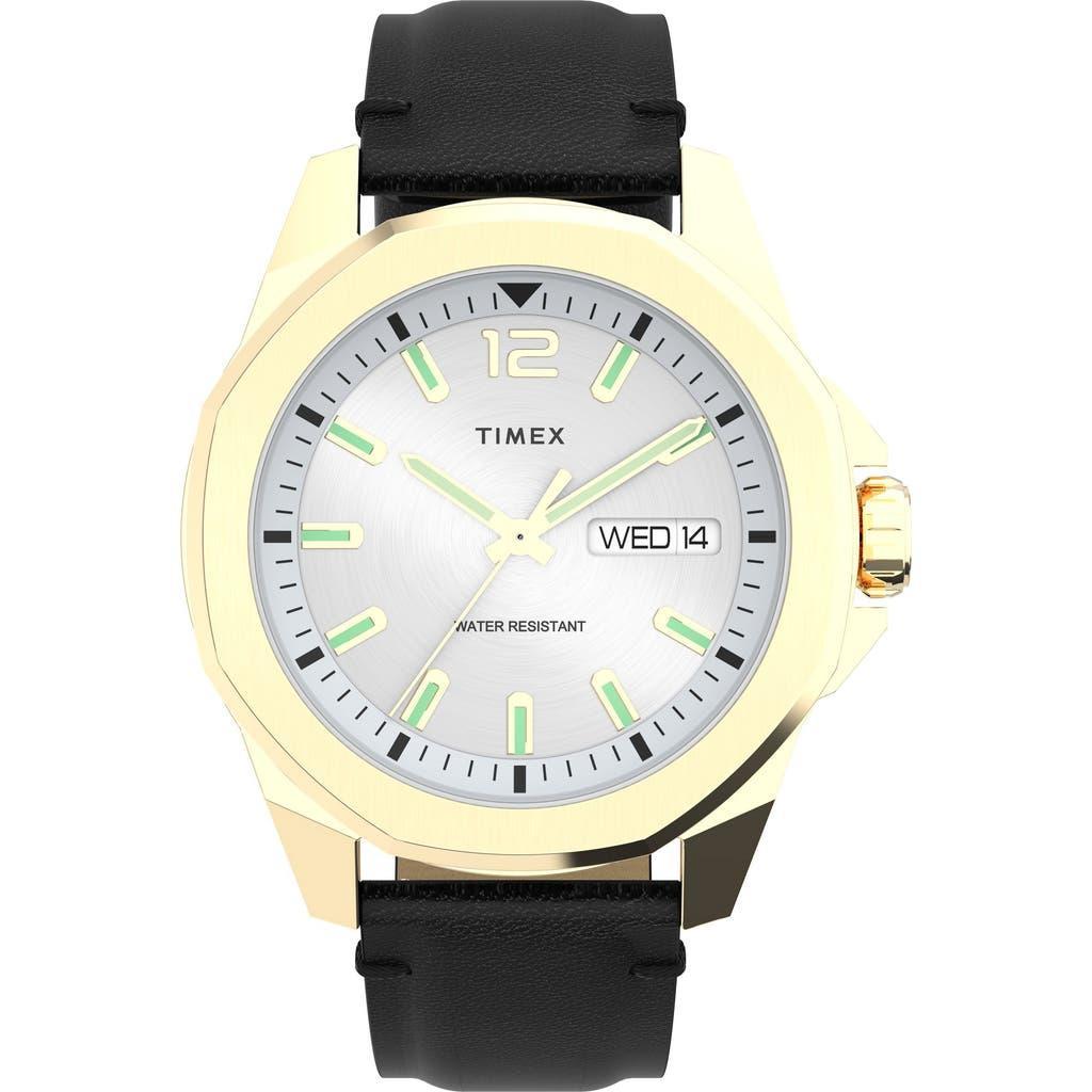 TIMEX ® Essex Avenue Rubber Strap Watch, 46mm In Black Product Image