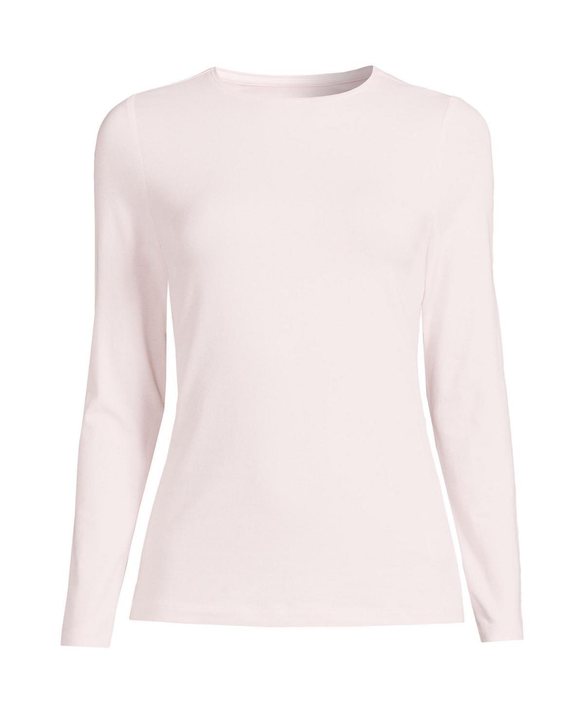 Lands End Plus Size Long Sleeve Lightweight Jersey Crew Neck Top Product Image