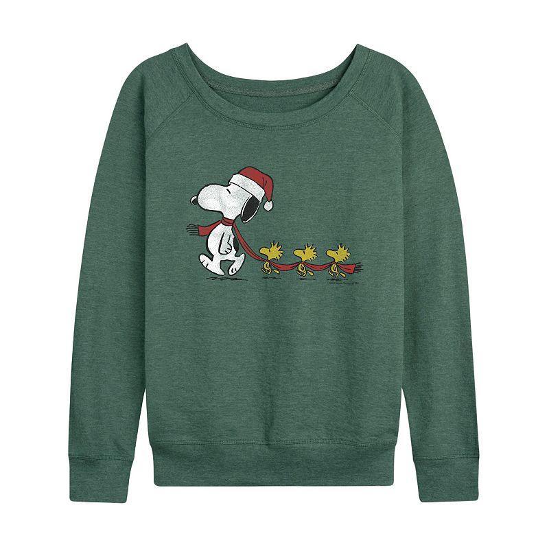 Womens Dr. Seuss Happy WhoLoween Lightweight French Terry Sweatshirt Grey Green Product Image