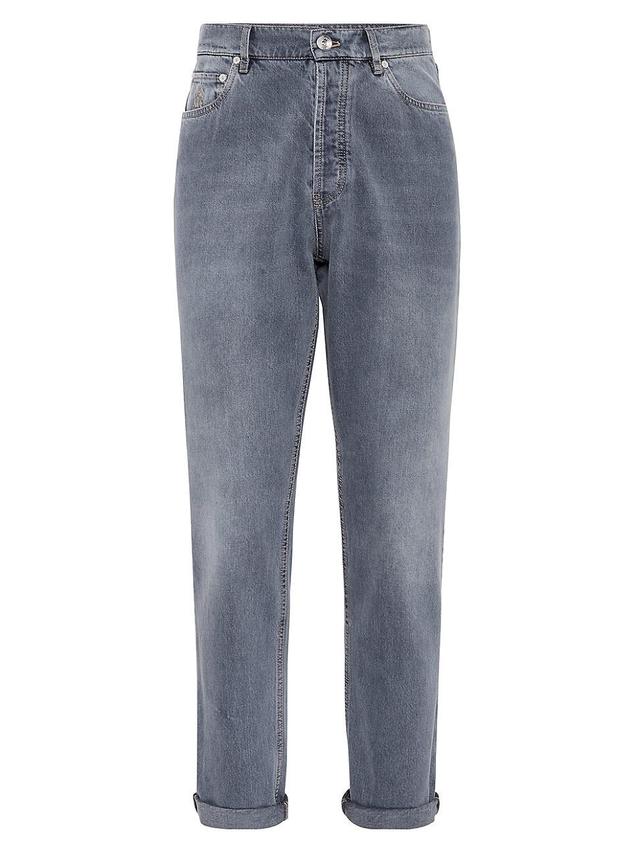 Mens Iconic Fit Five Pocket Jeans Product Image