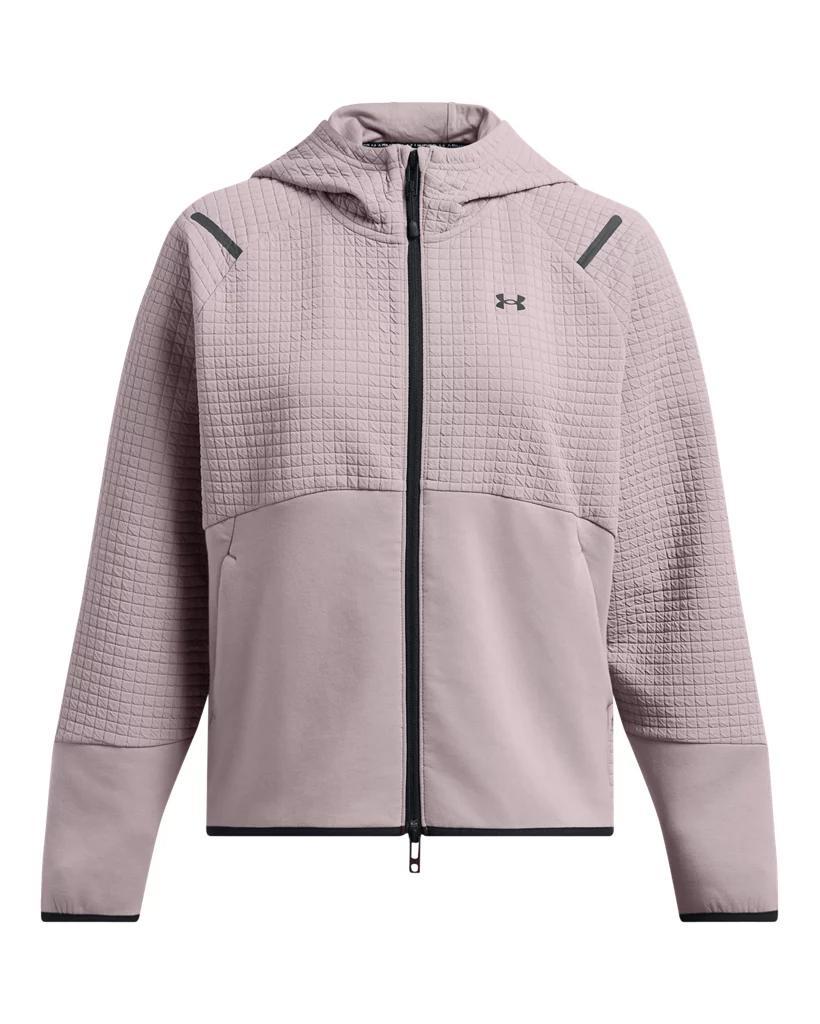 Women's UA Unstoppable Fleece Grid Full Zip Product Image