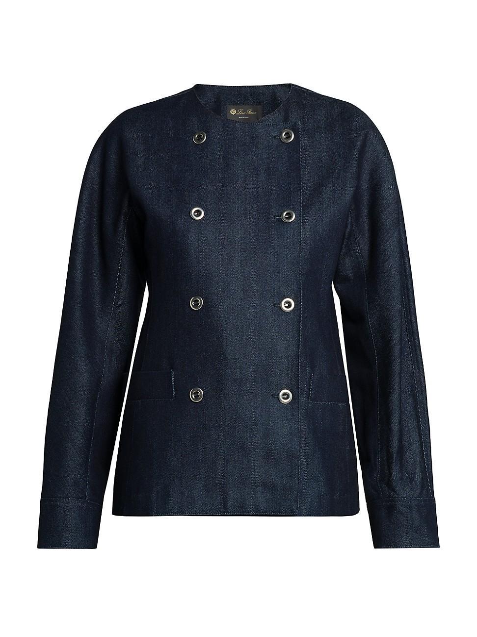 Catelyn Denim and Silk Shirt Jacket Product Image