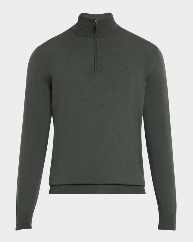 Men's Kid Wool Quarter-Zip Sweater Product Image