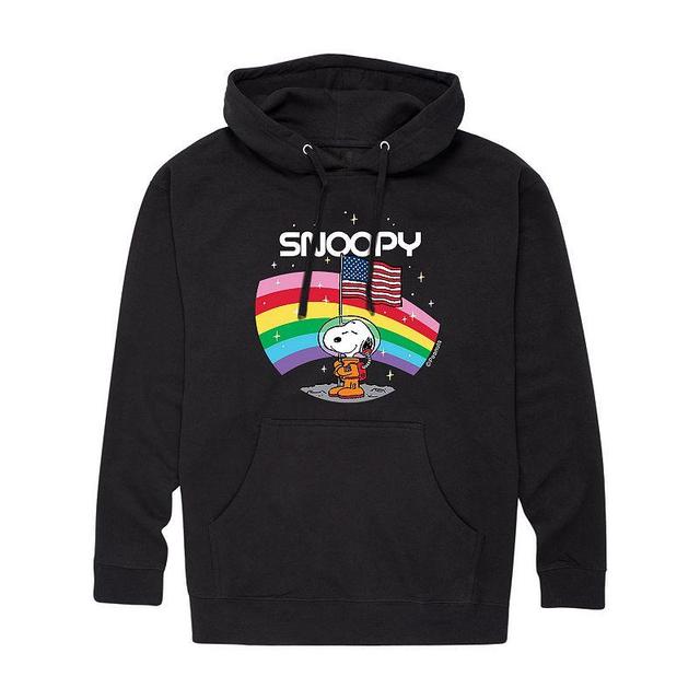 Mens Peanuts Snoopy Space Badge Hoodie Product Image