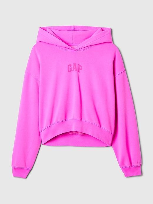 Vintage Soft Cropped Hoodie Product Image