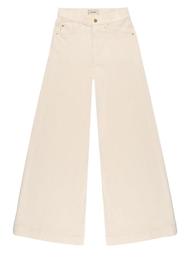 Womens Hepburn Wide Leg Vintage Manilla Knit Jeans Product Image