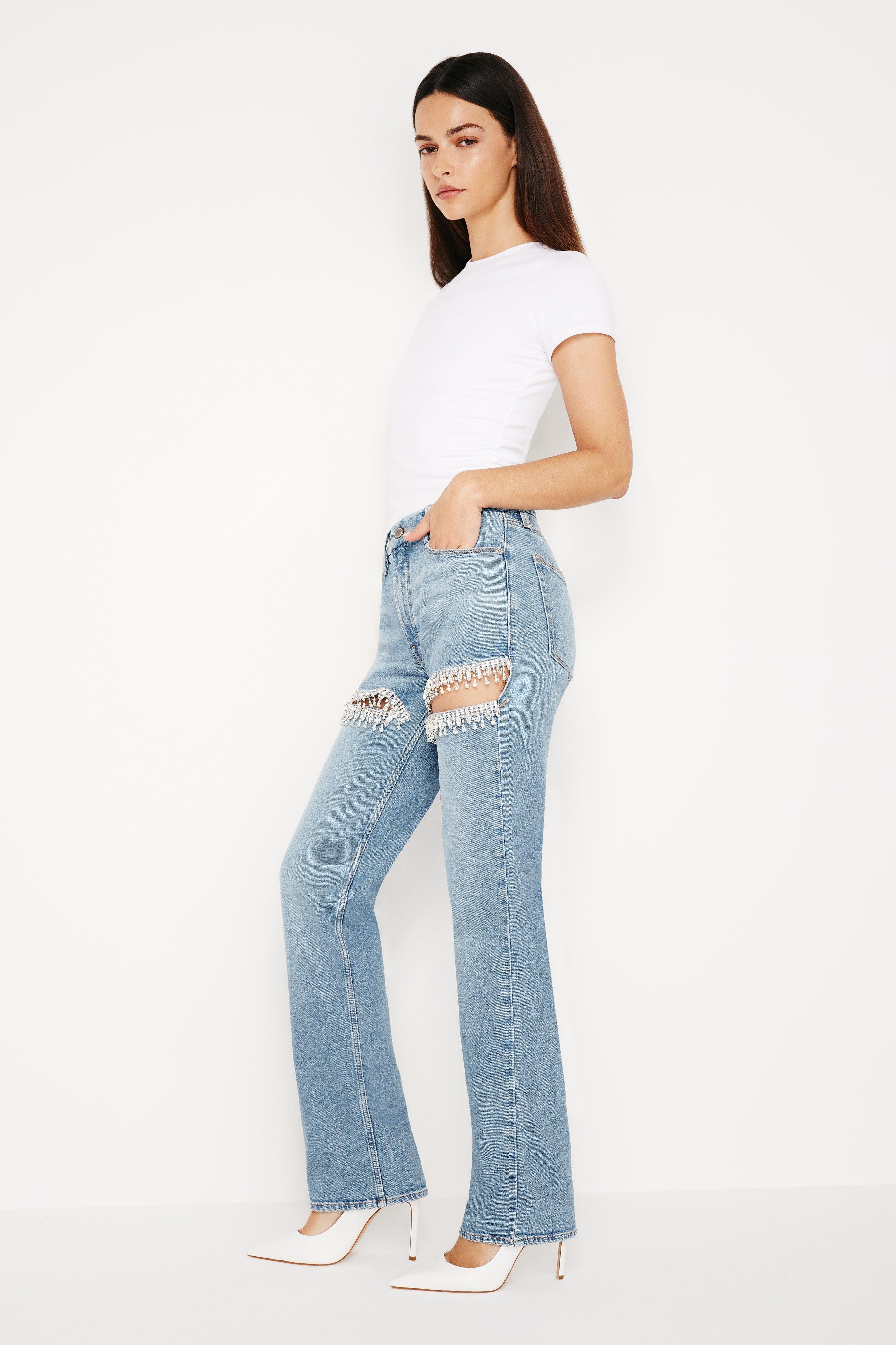 GOOD ICON STRAIGHT DIAMOND JEANS | INDIGO357 Product Image