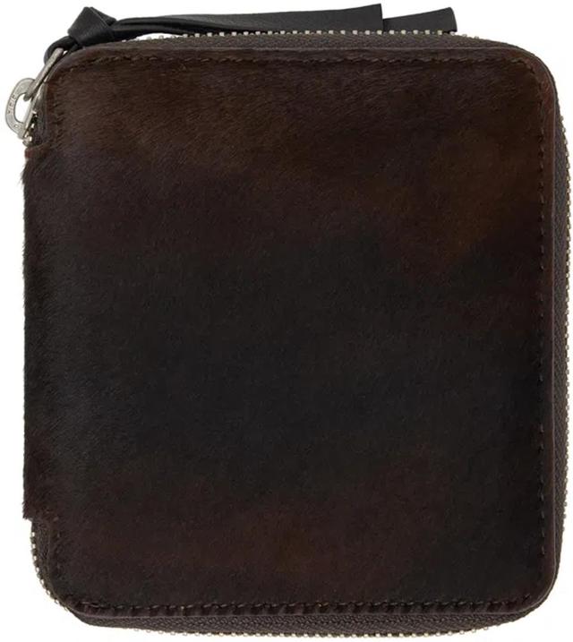 Brown Zip Wallet In 704 Dark Brown Product Image