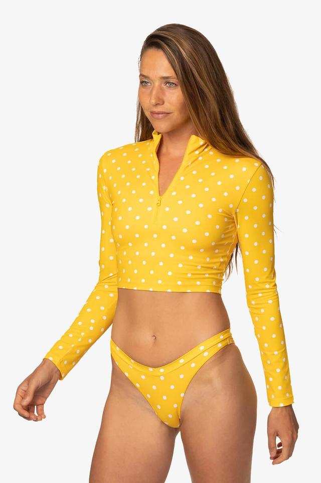 Tofino Long Sleeved Crop 1/4 Zip-up Rashie - Itsy Bitsy Female Product Image