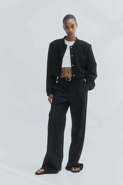 Short Jacket with Shoulder Pads Product Image