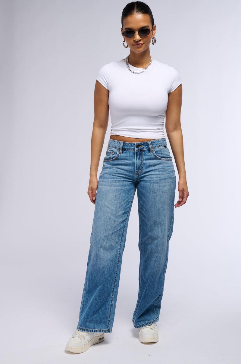 ALIVE AND WELL MID RISE DENIM PANT Product Image