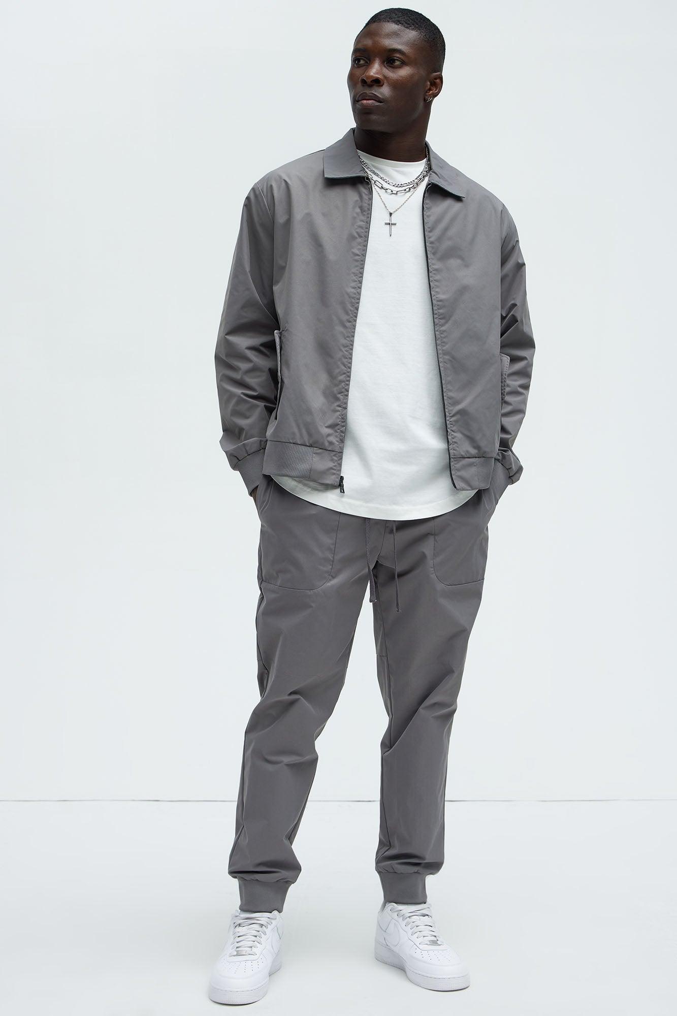 Ansel Tech Zip Jacket - Charcoal Product Image