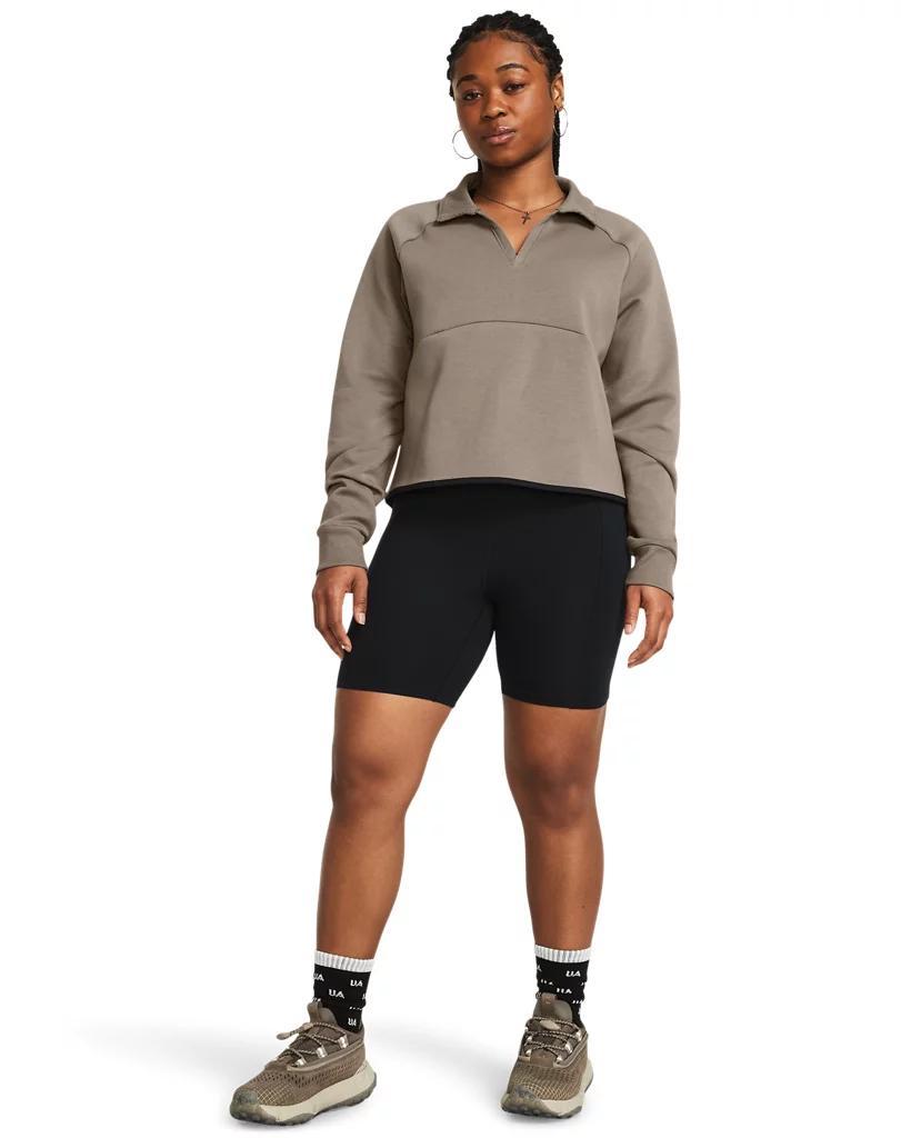 Women's UA Unstoppable Fleece Rugby Crop Product Image