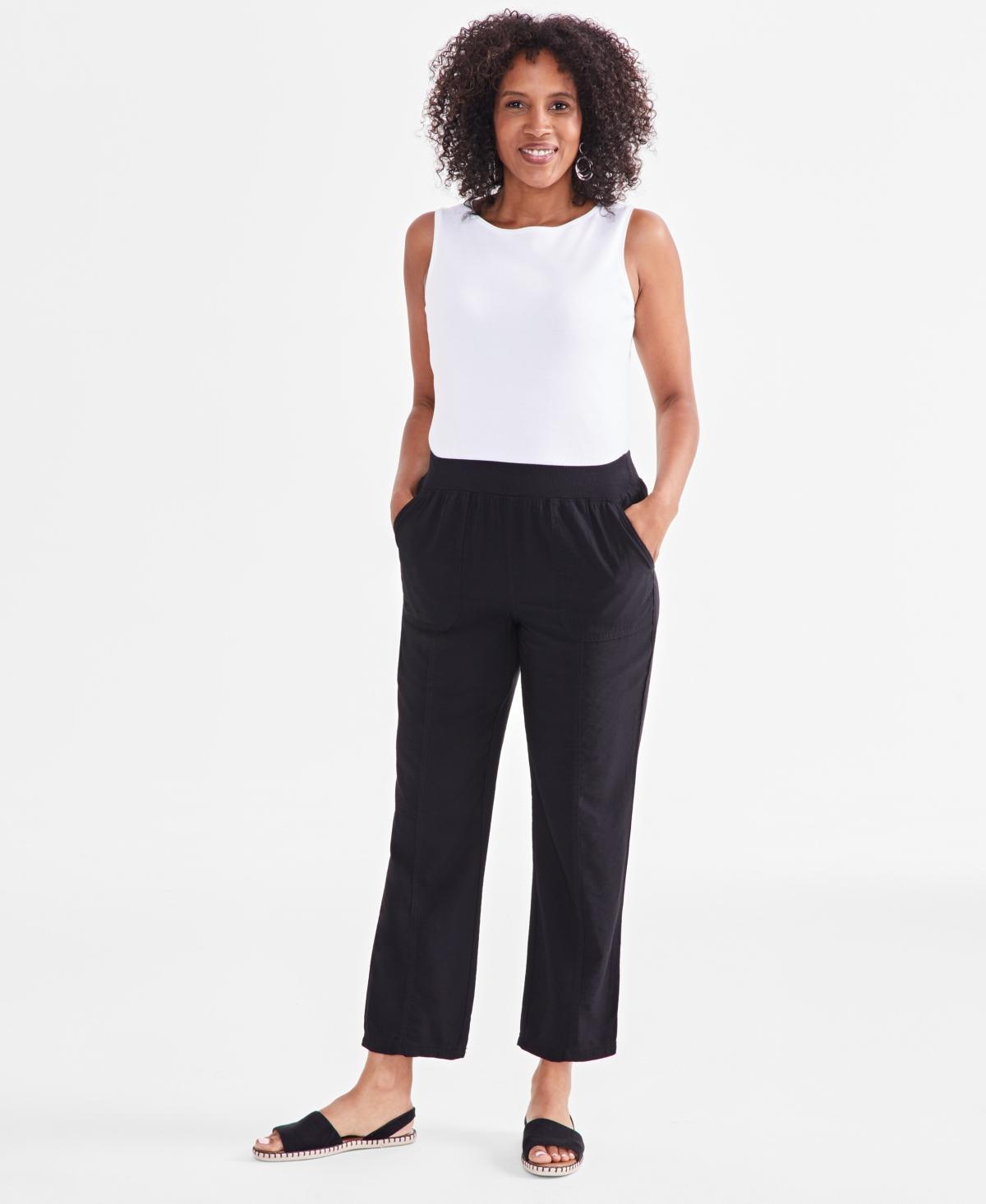 Women's Mid-Rise Pull On Straight-Leg Ankle Pants, Created for Macy's  Product Image