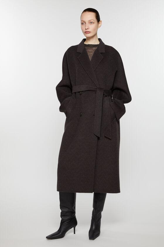 Double-breasted wool coat Product Image