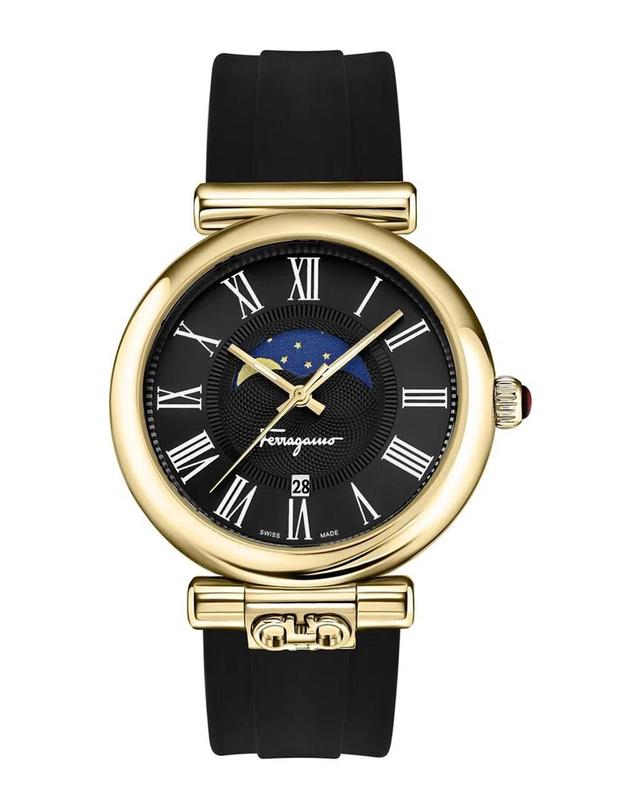 FERRAGAMO Ora Moonphase Silicone Watch In Multi Product Image