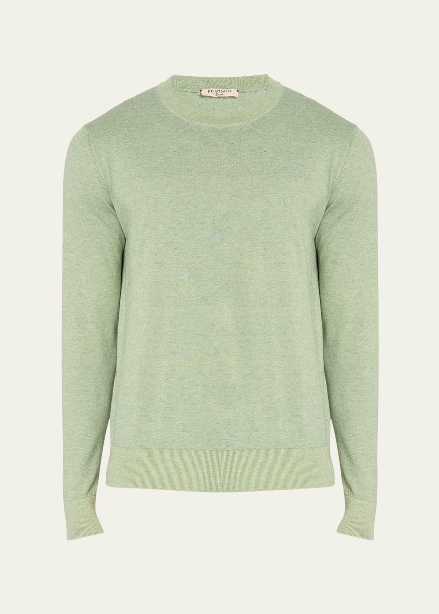 Mens Cashmere Cotton Crewneck Sweater Product Image