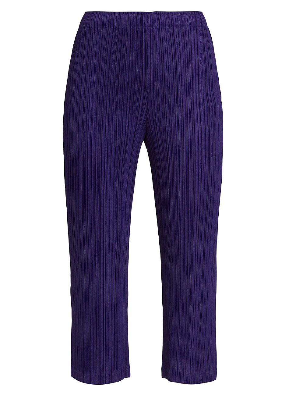 Womens Thicker Bottoms Pleated Ankle Pants Product Image