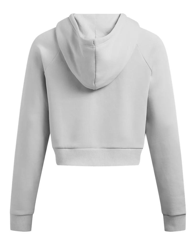 Women's UA Rival Fleece Crop Full-Zip Product Image