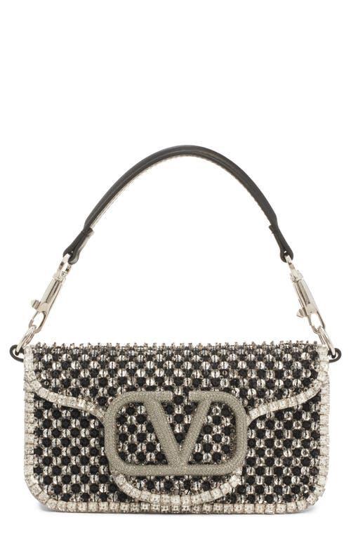 Valentino Garavani Small Loc Crystal & Bead Embellished Polka Dots Shoulder Bag Product Image