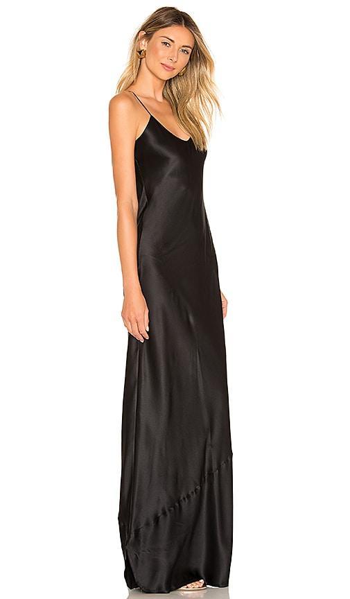 NILI LOTAN Cami Gown in Black Product Image