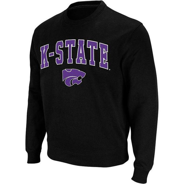 Mens Colosseum Kansas State Wildcats Arch & Logo Crew Neck Sweatshirt Product Image