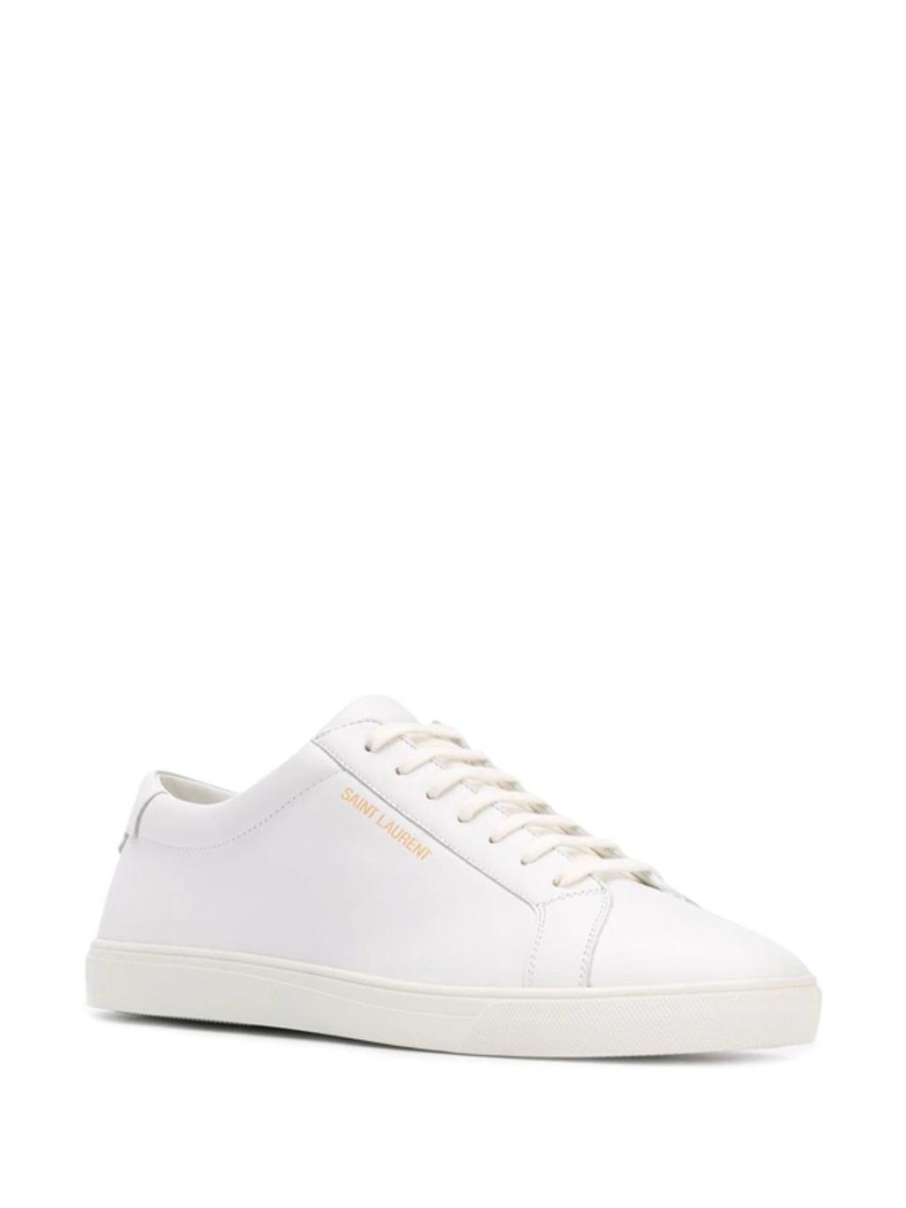 Snake-effect Low-top Sneakers In White Product Image