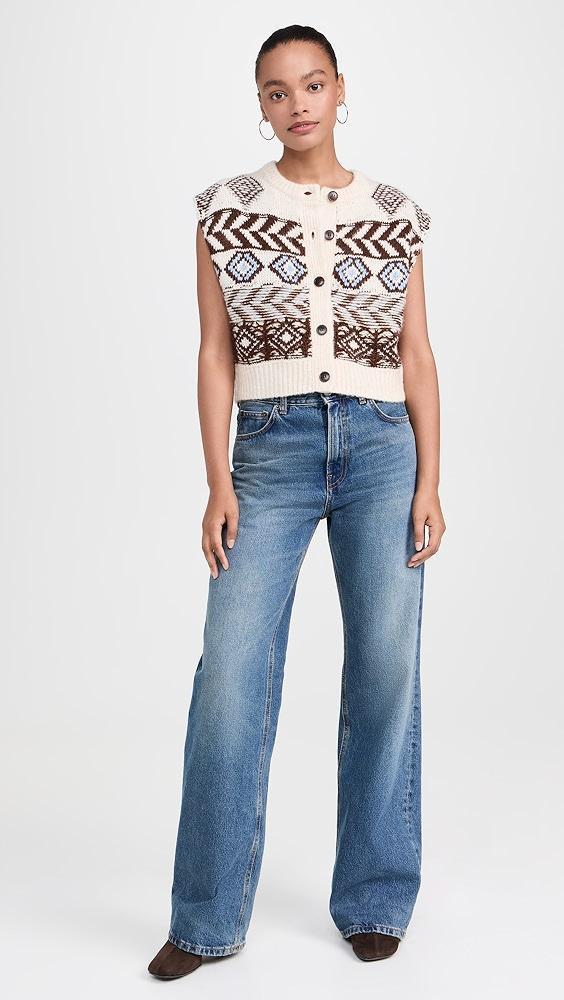 LE JEAN Fair Isle Vest | Shopbop Product Image