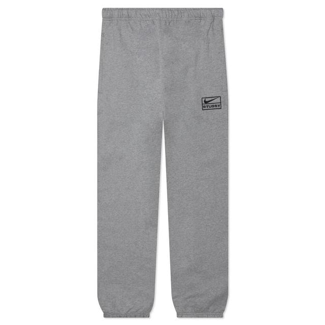 Nike x Stussy NRG Fleece Pant - Dark Grey Heather/Black Male Product Image