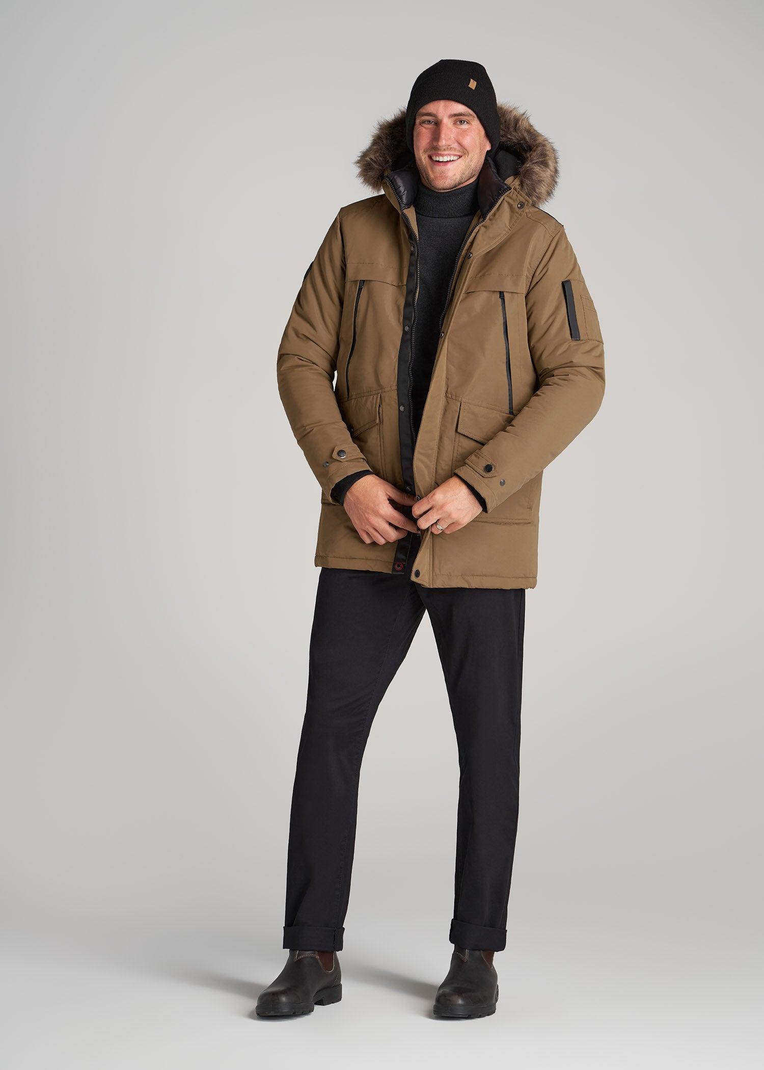 American Tall X Point Zero Tall Men's Parka in Wheat Product Image