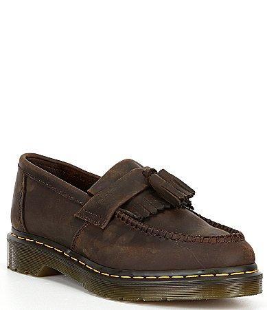 Adrian Crazy Horse Leather Tassel Loafers Product Image