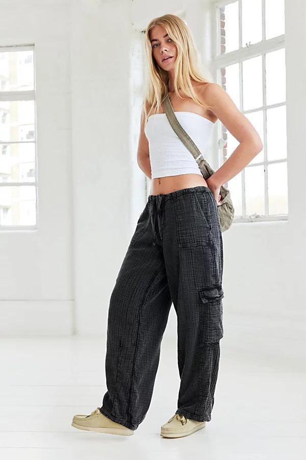 BDG Black Cody Crinkle Cocoon Pant Womens at Urban Outfitters Product Image