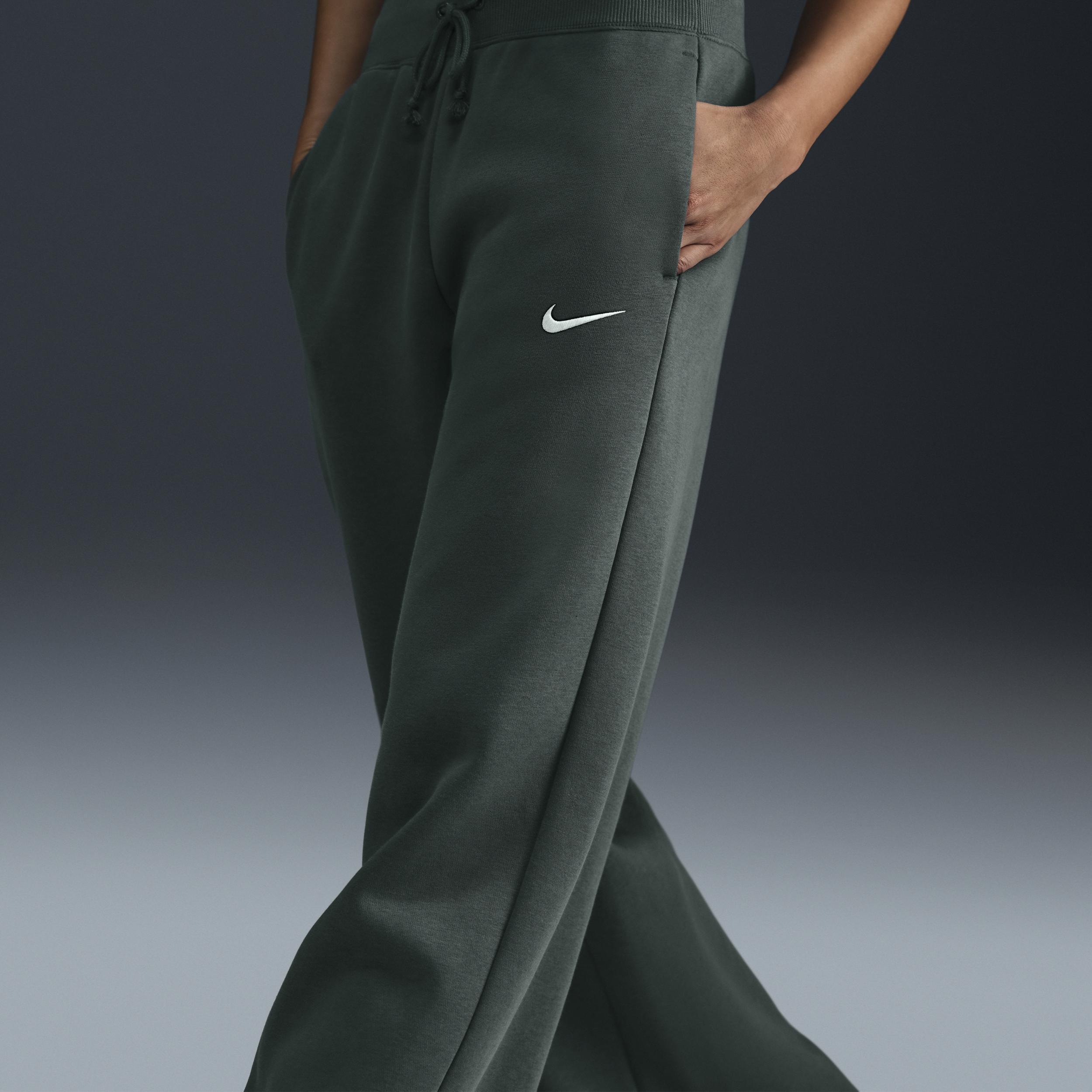 Womens Nike Sportswear Phoenix Fleece High-Waisted Wide-Leg Sweatpants Product Image