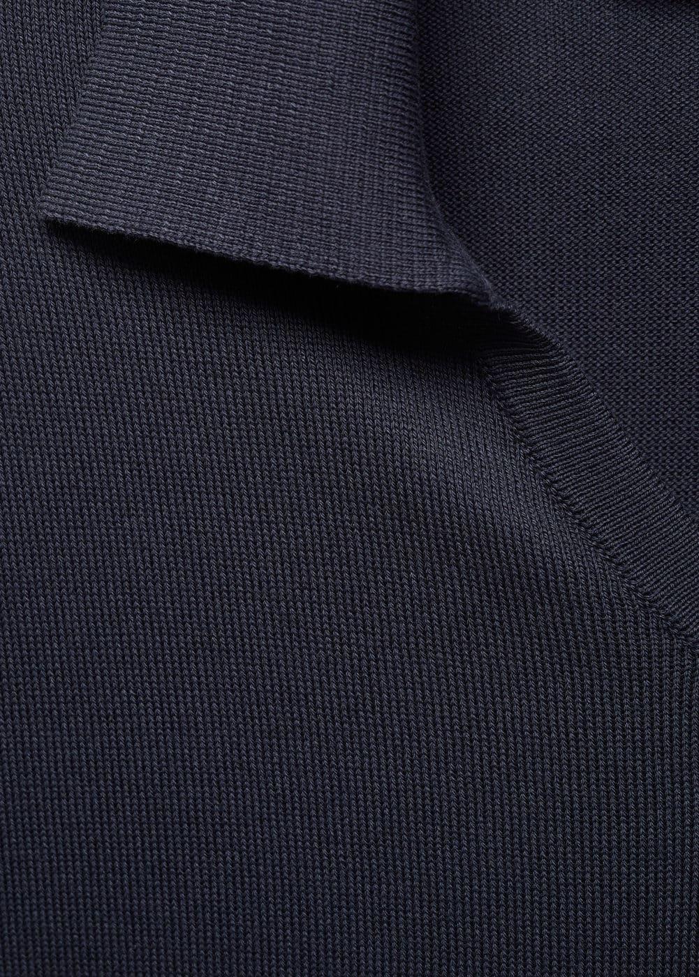 MANGO MAN - Knit cotton polo shirt dark navyMen Product Image