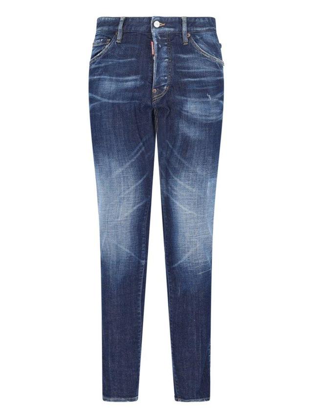 DSQUARED2 Distressed Skinny Jeans In Blue Product Image