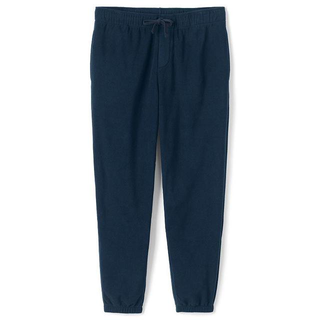 Mens Lands End Fleece Lounge Jogger Pants Blue Product Image