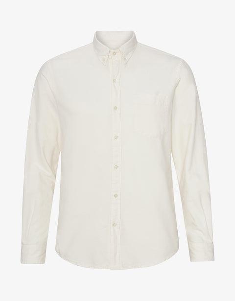 Organic Button Down Shirt - Ivory White Product Image