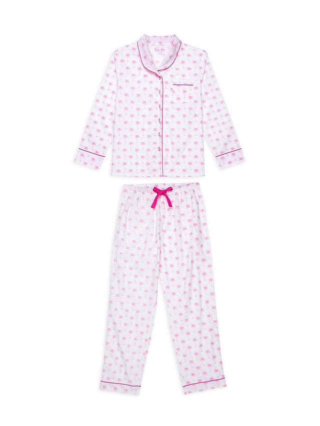 Womens Palm Tree Long PJ Set Product Image