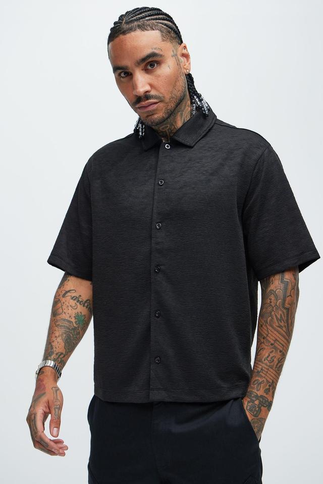 Blaze Textured Shirt - Black Product Image