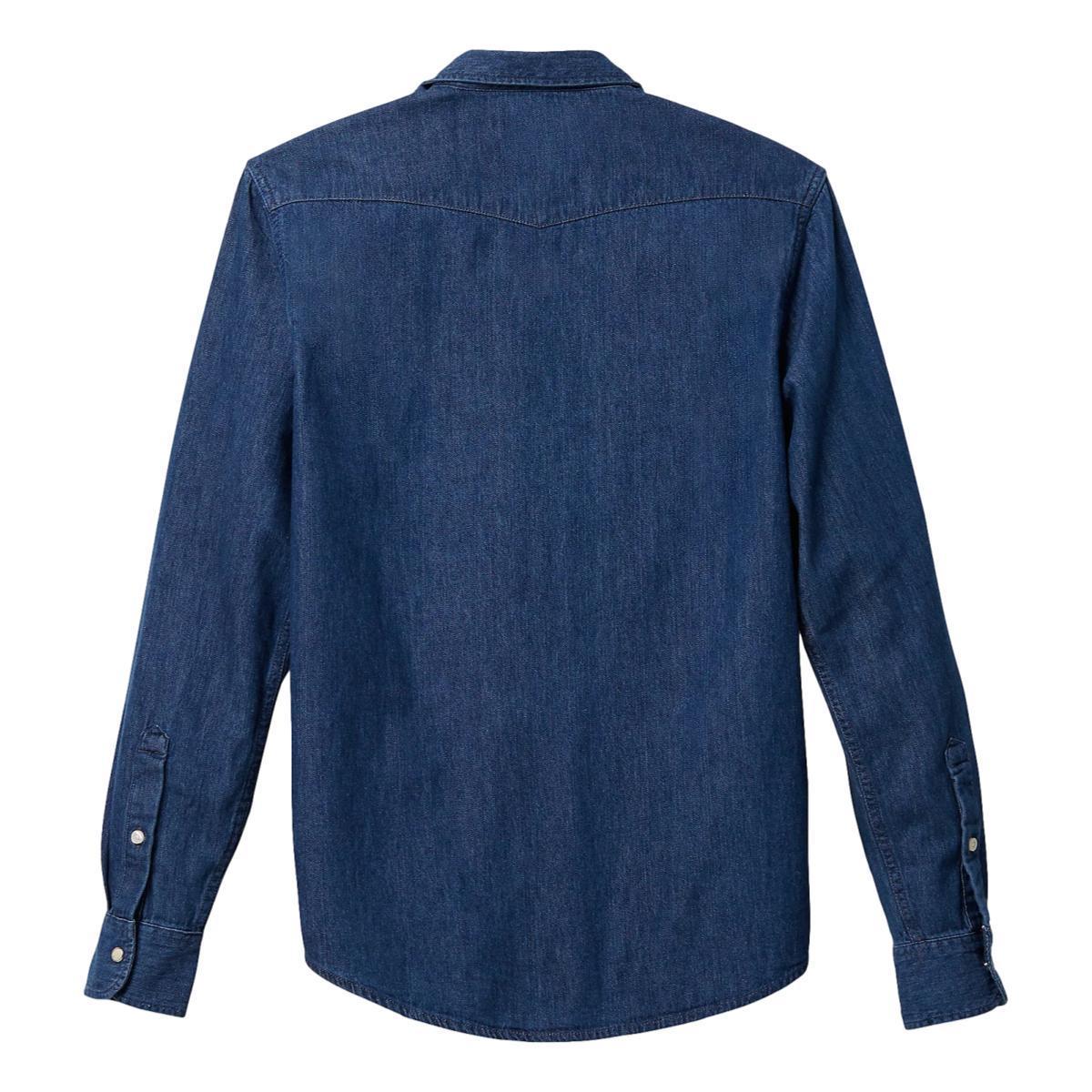 Western Denim Shirt Mid Stone Product Image