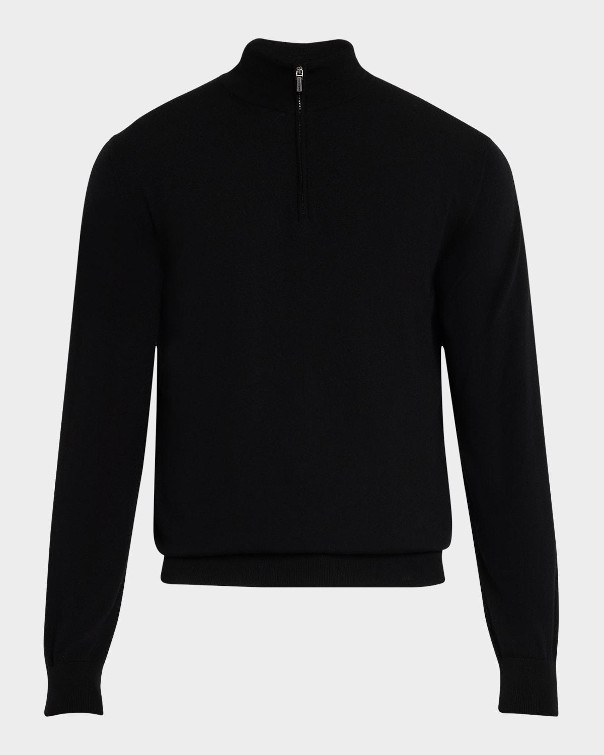 Mens Kid Wool Quarter-Zip Sweater Product Image