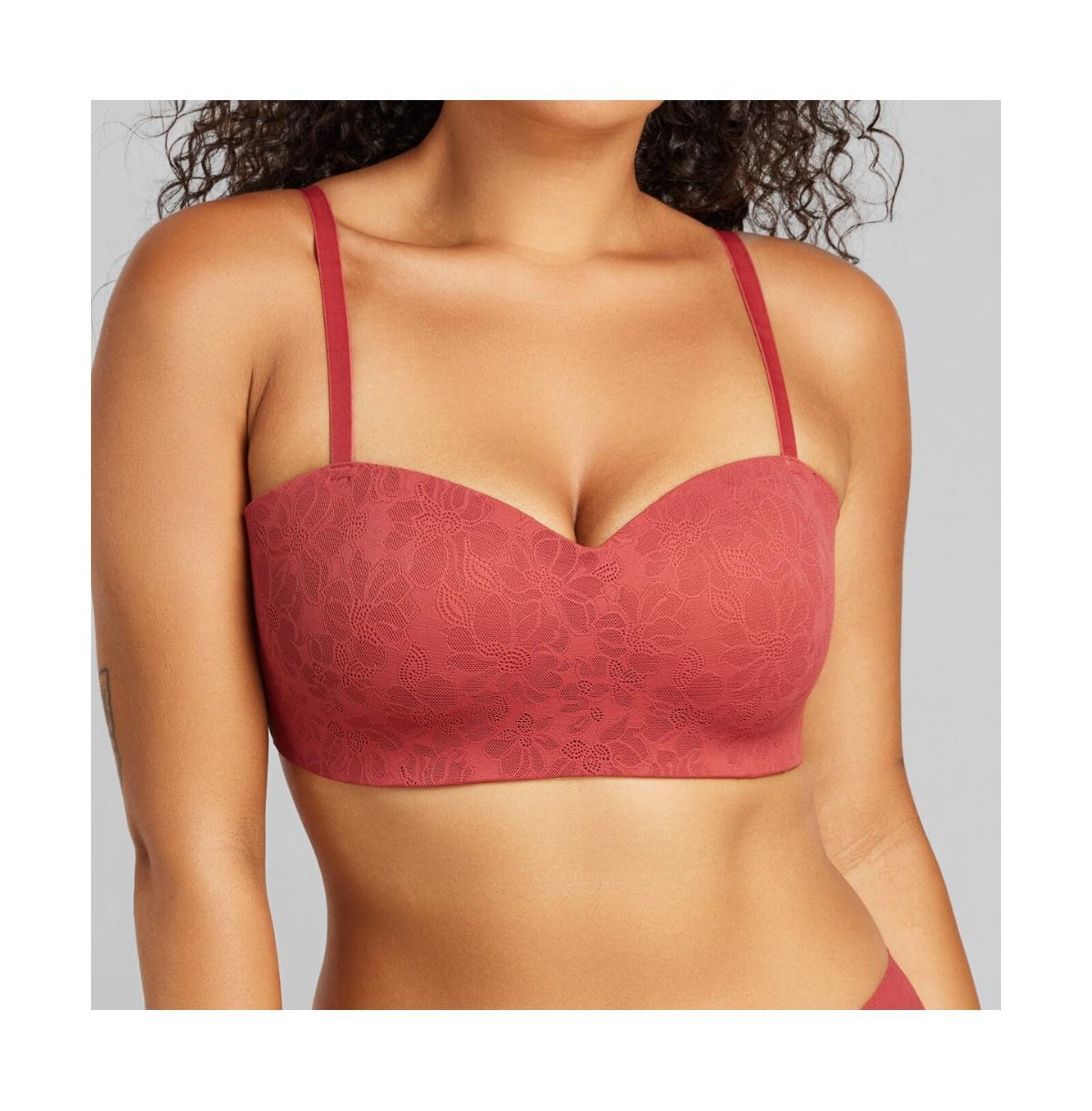 Siella Womens Soft Lace Balconette Foam Bra Product Image