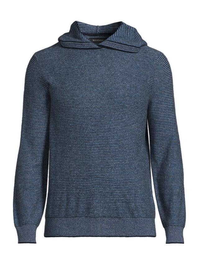 Mens Cashmere Striped Hoodie Product Image