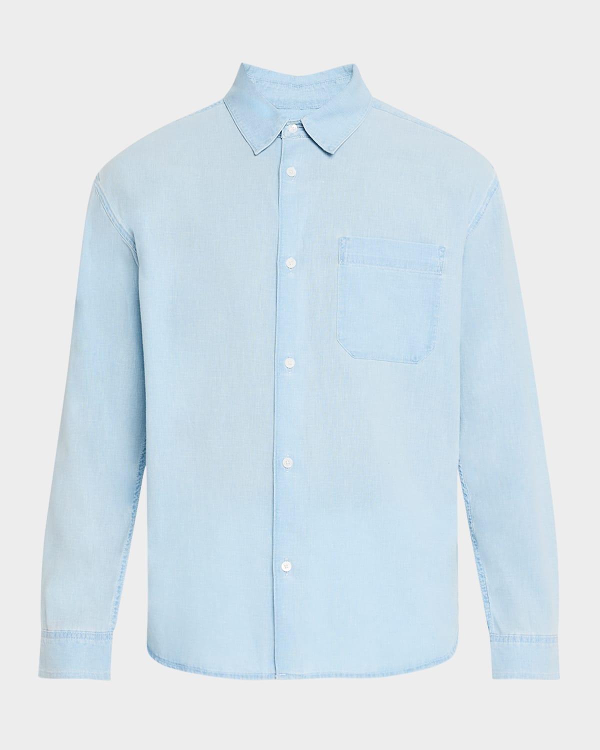 Mens Chambray Button-Down Shirt Product Image