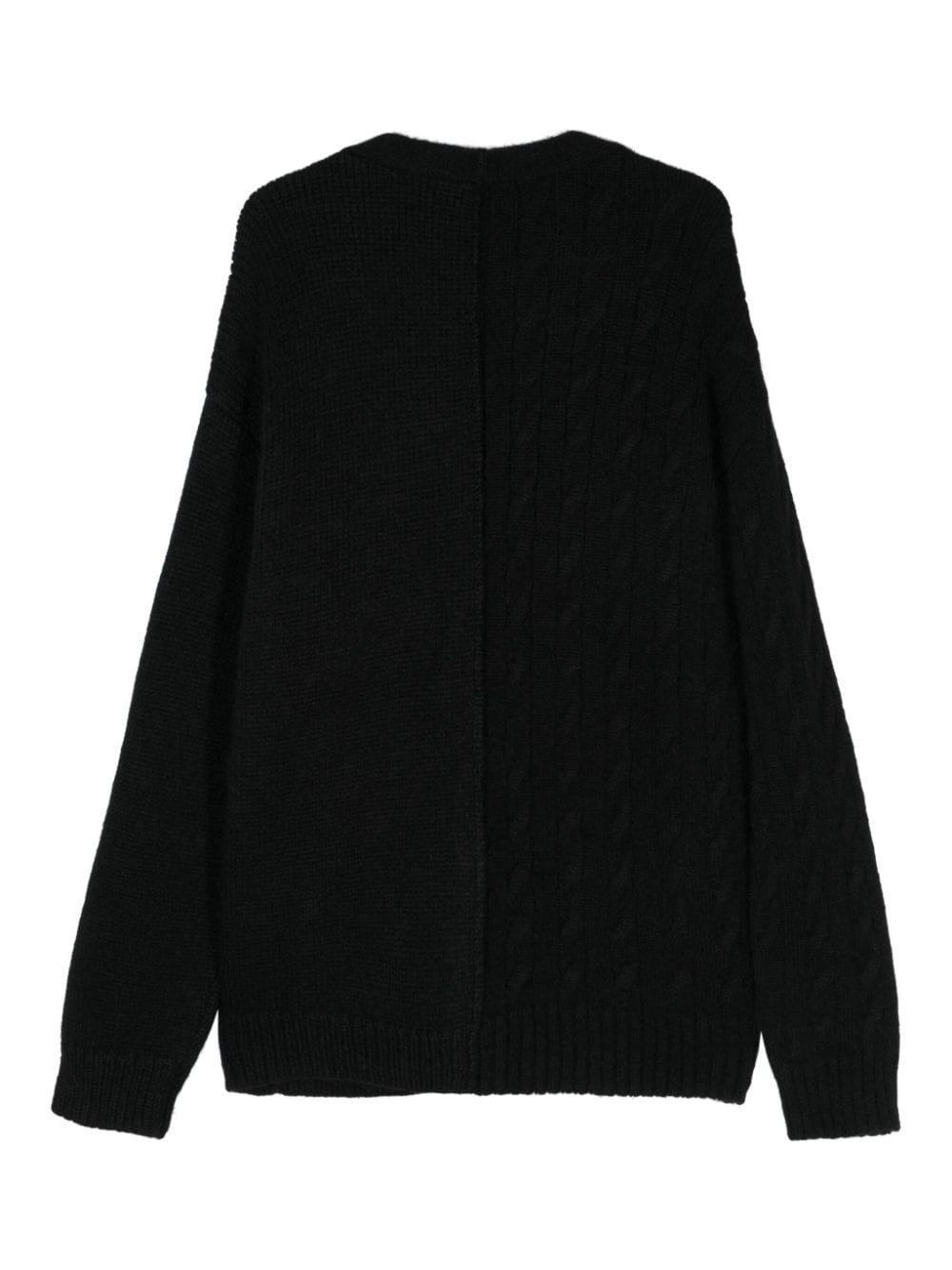 Black Fancy Button Cardigan Product Image