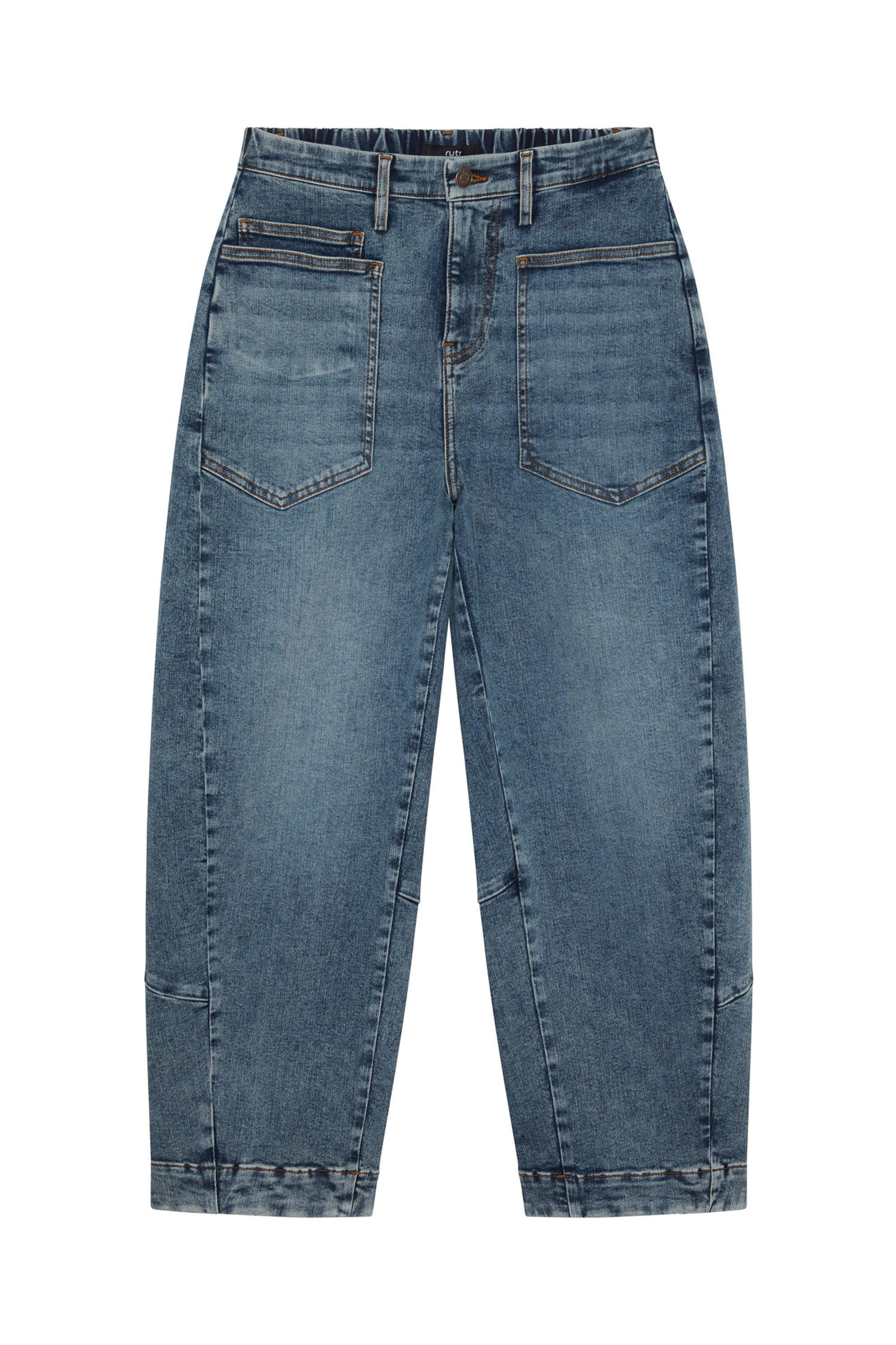 The Petite Slouchy Denim Pants Product Image