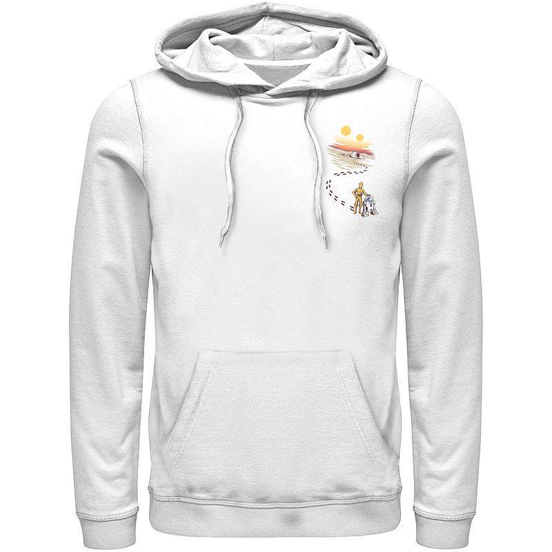 Mens Star Wars Droid Dessert Footprints Pocket Hoodie Product Image