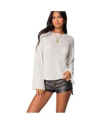 Edikted Womens Drop Shoulder Light Knit Sweater Product Image